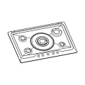 Cover Plate - 3532391061 Work Top Sand Colour [Electrolux Aeg]